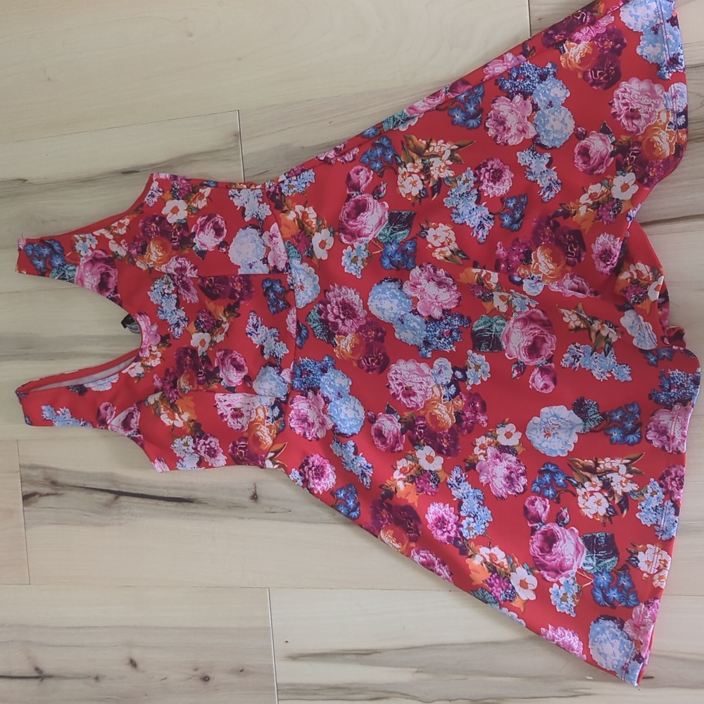 Poof Couture floral mini dress